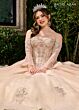 Rachel Allan RQ1120 Detached Sleeves Corset Top Quinceanera Dress