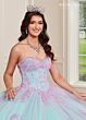 Rachel Allan RQ1120 Detached Sleeves Corset Top Quinceanera Dress