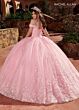 Rachel Allan RQ1121 Basque Waist Off The Shoulder Quinceanera Dress