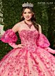Rachel Allan RQ1123 Detachable Sleeve Embroidered Quinceanera Dress