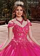 Rachel Allan RQ1126 3D Butterfly Cold Shoulder Quinceanera Dress