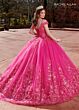 Rachel Allan RQ1126 3D Butterfly Cold Shoulder Quinceanera Dress