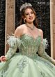 Rachel Allan RQ2171 Bow Back Detachable Sleeve Quinceanera Gown