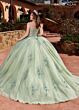 Rachel Allan RQ2171 Bow Back Detachable Sleeve Quinceanera Gown