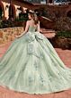 Rachel Allan RQ2171 Bow Back Detachable Sleeve Quinceanera Gown