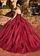 Rachel Allan RQ2171 Bow Back Detachable Sleeve Quinceanera Gown