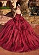 Rachel Allan RQ2171 Bow Back Detachable Sleeve Quinceanera Gown