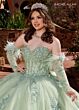 Rachel Allan RQ2171 Bow Back Detachable Sleeve Quinceanera Gown