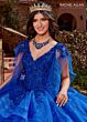 Rachel Allan RQ2173 Tiered Skirt Detachable Sleeve Quinceanera Gown
