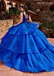 Rachel Allan RQ2173 Tiered Skirt Detachable Sleeve Quinceanera Gown