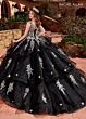 Rachel Allan RQ2173 Tiered Skirt Detachable Sleeve Quinceanera Gown