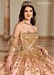Rachel Allan RQ2176 Detachable Train Strapless Quinceanera Gown