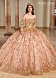Rachel Allan RQ2176 Detachable Train Strapless Quinceanera Gown