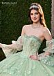 Rachel Allan RQ2178 Bubble Skirt Detachable Sleeve Quince Dress
