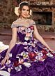 Rachel Allan RQ3111 Floral Appliques Off The Shoulder Quince Dress