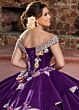 Rachel Allan RQ3111 Floral Appliques Off The Shoulder Quince Dress