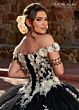 Rachel Allan RQ3117 Floral Appliques Off The Shoulder Quince Dress