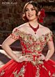 Rachel Allan RQ3117 Floral Appliques Off The Shoulder Quince Dress