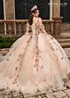 Rachel Allan RQ3120 Ruffle Skirt Off The Shoulder Quince Gown