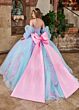 Rachel Allan RQ1140 Illusion Sleeve Back Bow Sweet 16 Gown