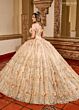 Rachel Allan RQ1141 Off-The-Shoulder Front Bow Quinceanera Dress