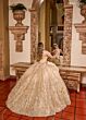 Rachel Allan RQ1141 Off-The-Shoulder Front Bow Quinceanera Dress