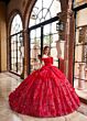 Rachel Allan RQ1141 Off-The-Shoulder Front Bow Quinceanera Dress