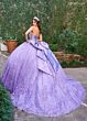 Rachel Allan RQ1142 Sweetheart Neck Puff Sleeve Quinceanera Gown