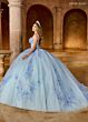 Rachel Allan RQ1148 Plunging Neck Ruched Bodice Sweet 16 Gown
