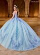 Rachel Allan RQ1148 Plunging Neck Ruched Bodice Sweet 16 Gown