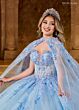 Rachel Allan RQ1148 Plunging Neck Ruched Bodice Sweet 16 Gown