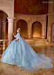 Rachel Allan RQ1148 Plunging Neck Ruched Bodice Sweet 16 Gown
