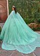 Rachel Allan RQ1148 Plunging Neck Ruched Bodice Sweet 16 Gown