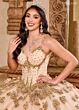 Rachel Allan RQ1149 Plunging Neck Basque Waist Quinceanera Dress