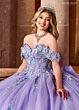 Rachel Allan RQ1153 Off-The-Shoulder Back Bow Sweet 16 Dress