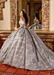 Rachel Allan RQ2194 Off-The-Shoulder Pleated Skirt Quince Dress