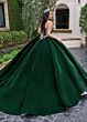 Rachel Allan RQ2198 Beaded Bodice Velvet Sweet 16 Dress