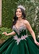 Rachel Allan RQ2198 Beaded Bodice Velvet Sweet 16 Dress