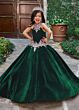 Rachel Allan RQ2198 Beaded Bodice Velvet Sweet 16 Dress
