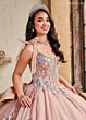 Rachel Allan RQ2203 Back Bow Plunging Neck Sweet 16 Gown