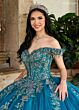 Rachel Allan RQ2205 Off-The-Shoulder Cathedral Train Sweet 16 Dress