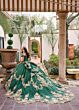 Rachel Allan RQ3133 Petal Train Off-The-Shoulder Quince Dress