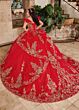 Rachel Allan RQ3137 Off-The-Shoulder Pannier Skirt Quince Gown