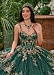 Rachel Allan RQ3140 Sweetheart Neck Corset Bodice Sweet 16 Dress