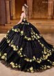 Rachel Allan RQ5006 Sweetheart Neck Brocade Quince Gown