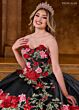 Rachel Allan RQ5007 Satin Top Ruffle Skirt Sweet 16 Dress