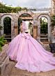 Rachel Allan RQ1166 Sweetheart Neckline Hooded Dress