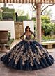 Rachel Allan RQ1168 High Neck Gauntlet Sleeve Topper Dress