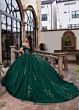 Rachel Allan RQ1170 Off The Shoulder Sequin Dress