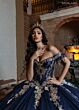 Rachel Allan RQ2228 Fringe Strap Off The Shoulder Dress